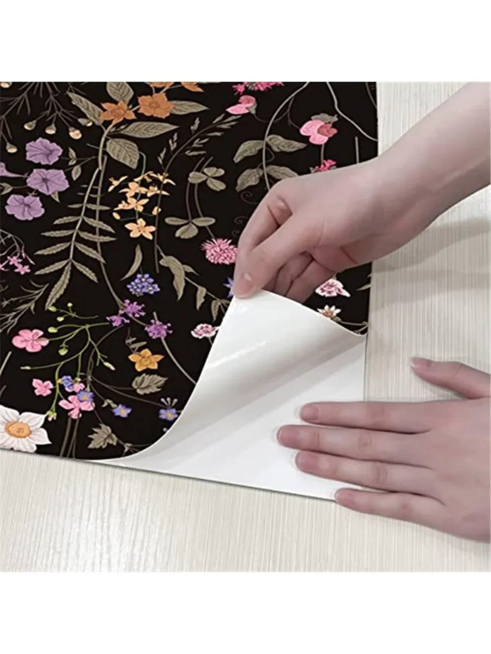 Floral Wallpaper Peel and Stick, Self Adhesive Wallpaper for Home Bedroom